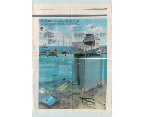 2012. Infografía de la Plataforma Oceánica de Canarias. Fernando Montecruz